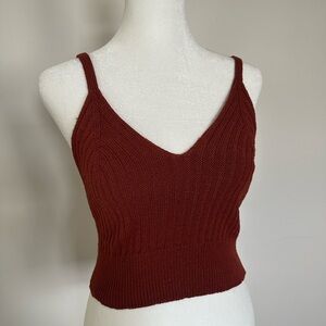 Women's Knit Tank Top - Rust